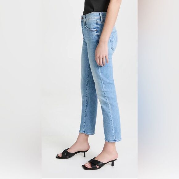 MOTHER The Scrapper High Rise Ankle Straight Jeans in Camera Obscura Size 26 - Picture 8 of 10